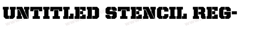 Untitled Stencil Reg字体转换